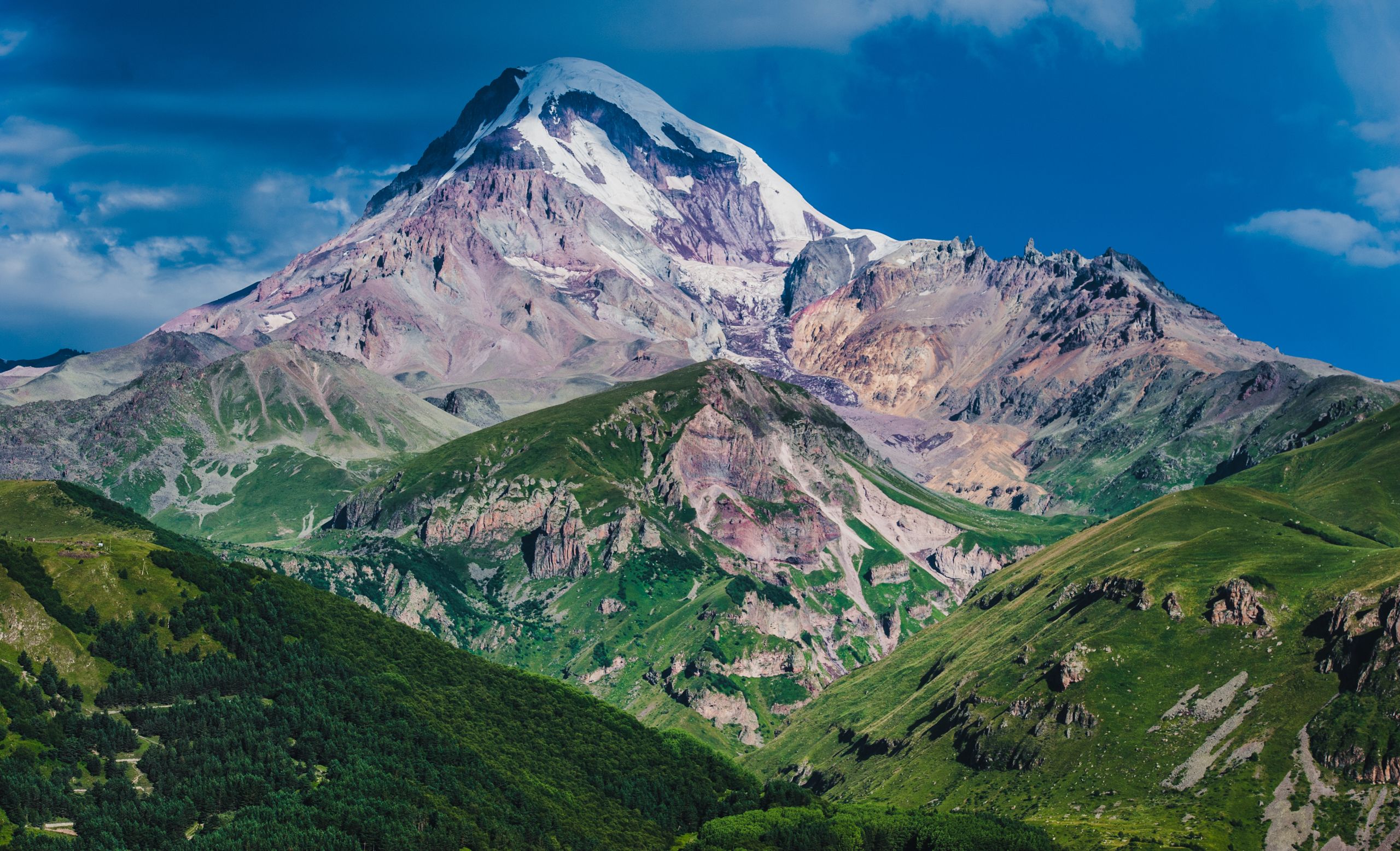 Грузия эльбрус. Казбеги горы Кавказа.
